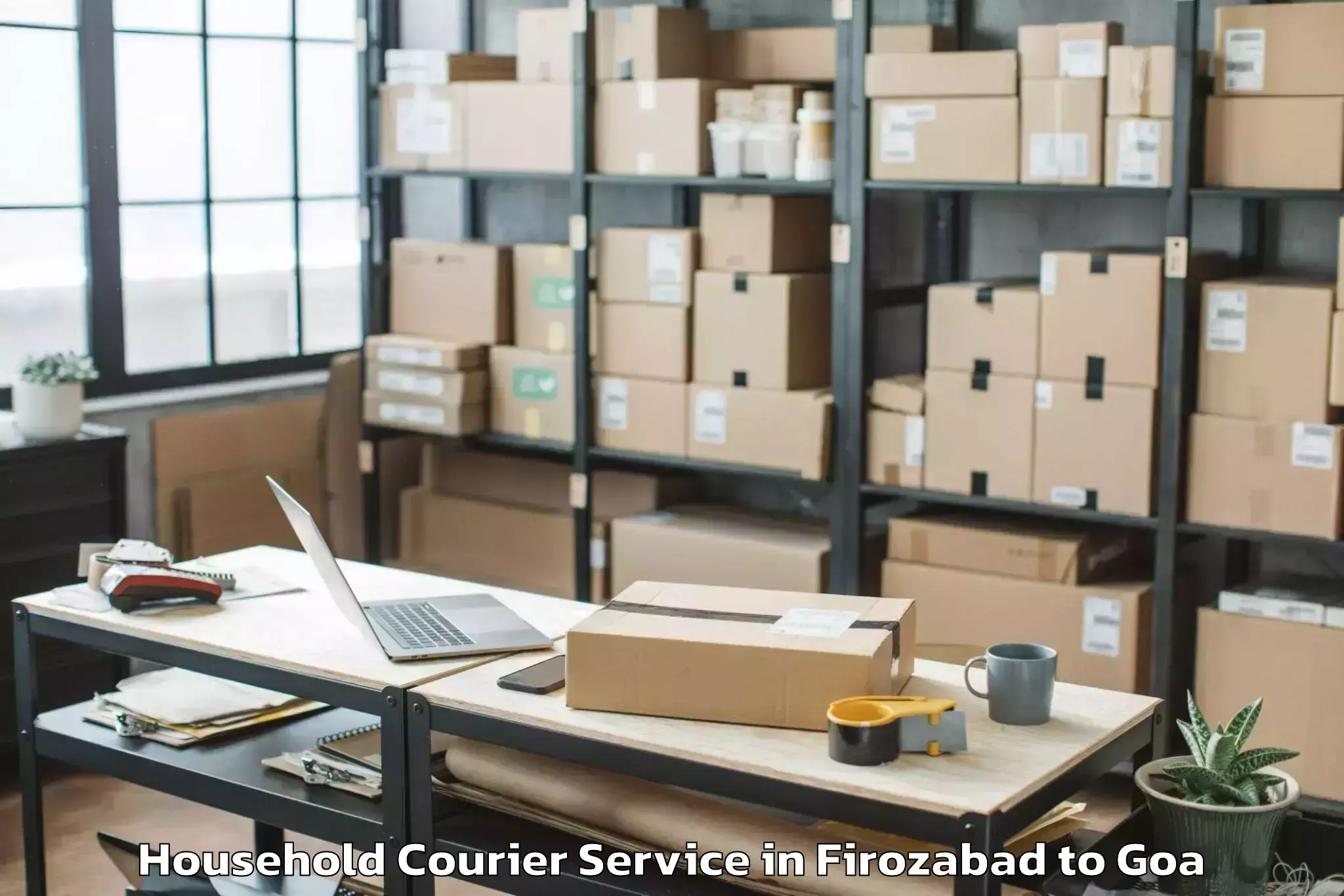 Hassle-Free Firozabad to Cavelossim Household Courier